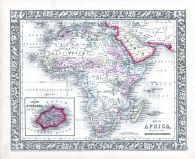 Africa, World Atlas 1864 Mitchells New General Atlas